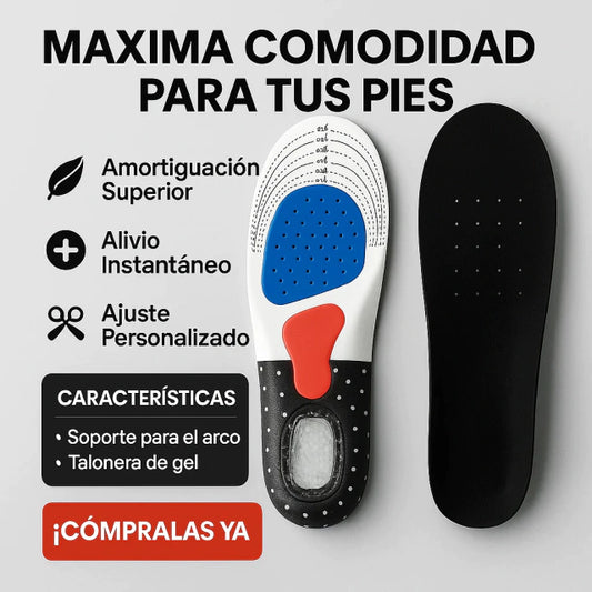 Dolor Free Plantillas Gel Ortopedicas Ajustables